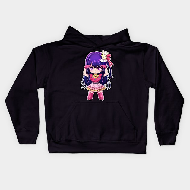 OSHI NO KO AI Kids Hoodie by 1001 Artwork